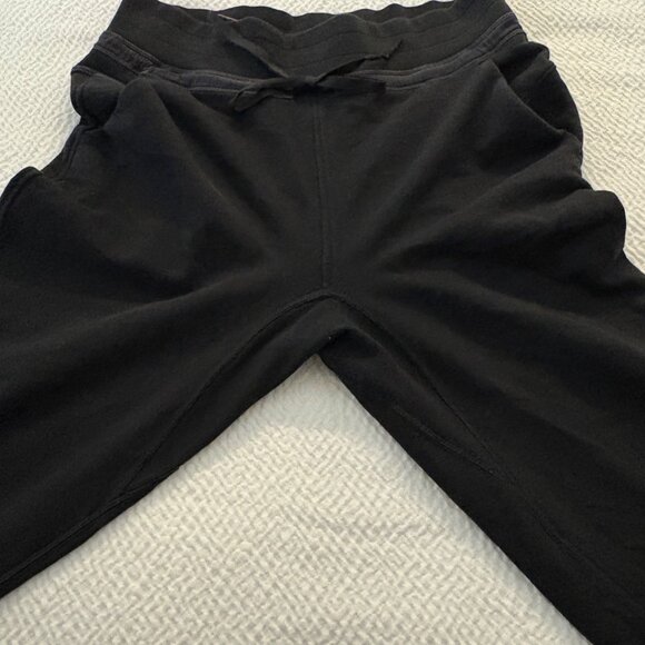 Lululemon Press Pause Jogger II Pants 25.5" Black Cotton Terry Activewear 8 - Picture 4 of 10